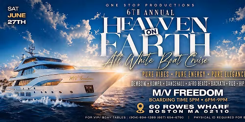 Heaven on Earth all white boat cruise