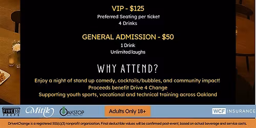 COMEDY & COCKTAILS COMMUNITY NIGHT!