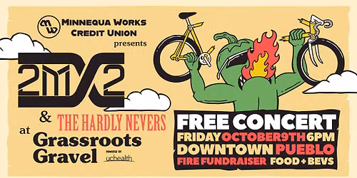2MX2 & The Hardly Nevers - downtown concert at Grassroots Gravel