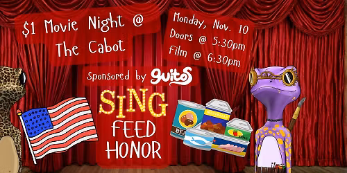 $1 Family Movie Night: SING, FEED + HONOR
