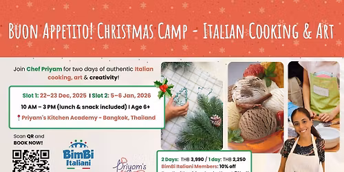 Buon Appetiti ! Christmas Camp - Italian Cooking& Art
