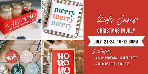 Crafty Summer Camp for Kids and Teens - Christmas in July