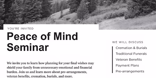Peace of Mind Seminar