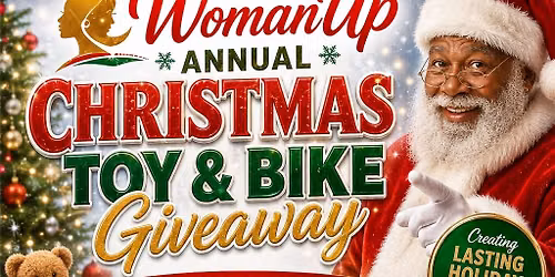 WOMANUP CHRISTMAS TOY & BIKE GIVEAWAY