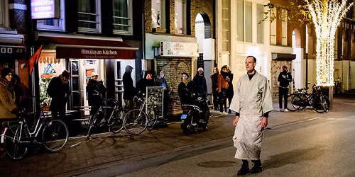 Butoh walking at Leidseplein Amsterdam 1 October 