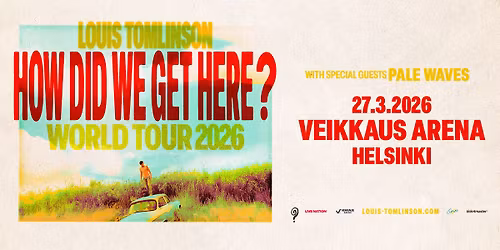 Louis Tomlinson (UK): How Did We Get Here? World Tour, Veikkaus Arena, Helsinki 27.3.2026