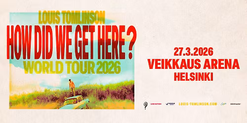 Louis Tomlinson (UK): How Did We Get Here? World Tour, Veikkaus Arena, Helsinki 27.3.2026