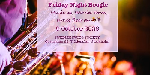 Friday Night Boogie - 9 Oct 2026