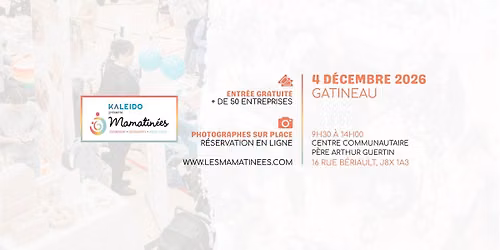 Mamatin\u00e9e Gatineau - 4 d\u00e9cembre 2026