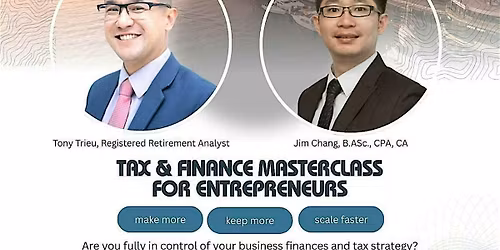 Encore! Tax & Finance Masterclass for Entrepreneurs