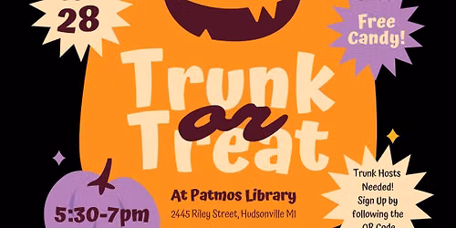 2nd Annual Trunk Or Treat event @ Patmos Library