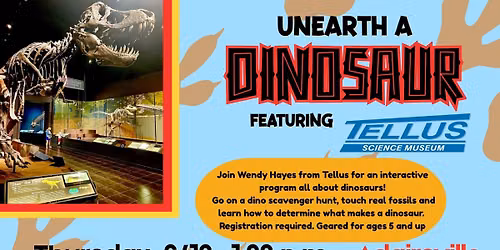 Unearth a Dinosaur with Tellus Museum - ADAIRSVILLE