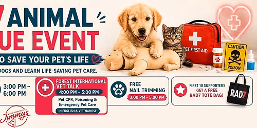 CPR and Poisoning Talk: Learn how to save your pet's life 