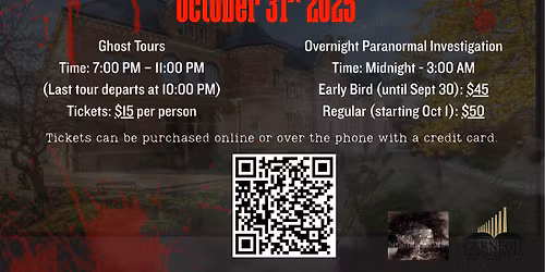 Haunted Homestead Library Fundraiser 2025