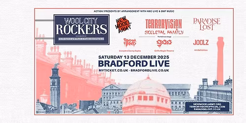 Wool City Rockers ft. New Model Army + Terrorvision + Paradise Lost