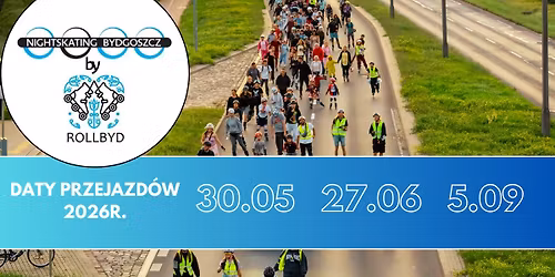 Nightskating to cykl wieczornych przejazd\u00f3w rolkarzy ulicami miasta