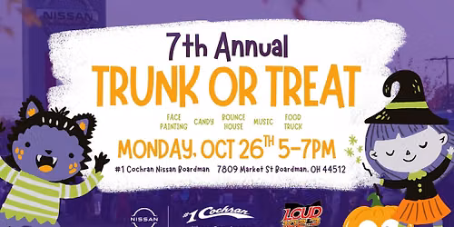 7th Annual Trunk or Treat with #1 Cochran Nissan Boardman & Loud 102.3