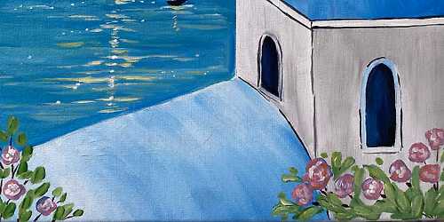 Views of Greece paint and sip in LA!