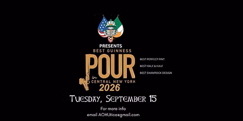 5th Annual Best Guinness Pour in Central NY!