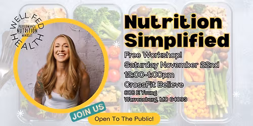 Nutrition Simplified: How to Eat for Energy, Strength and Consistency