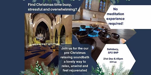 Pre-Christmas Relaxing candlelit soundbath with meditation