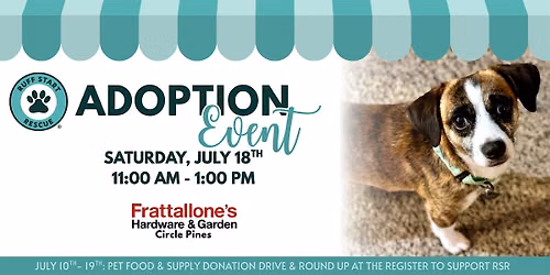 Adoption Event at Frattallone's Hardware & Garden - Circle Pines