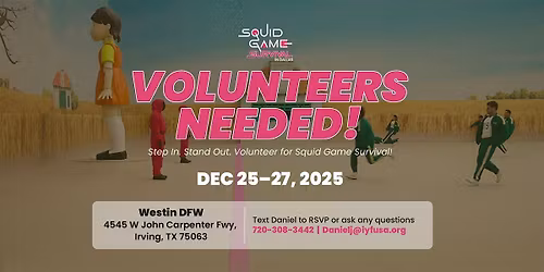Squid Game Survival Volunteers Needed!