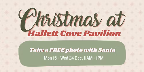 FREE Santa Photos at Hallett Cove Pavilion! \ud83c\udf84