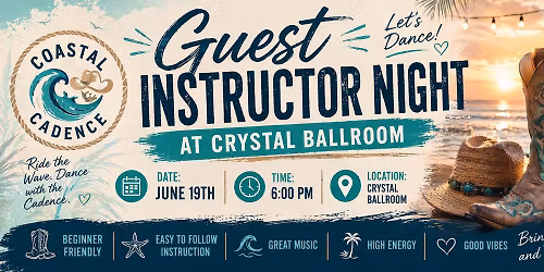 Guest Teaching at Crystal Ballroom