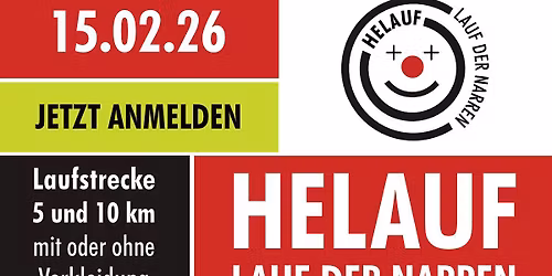 Spendenlauf "Helauf \u2013 Lauf der Narren" 2026