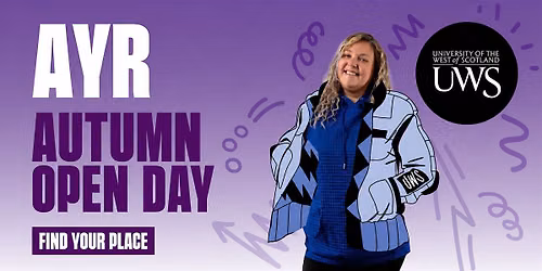 Autumn Undergraduate Open Day - Ayr Campus