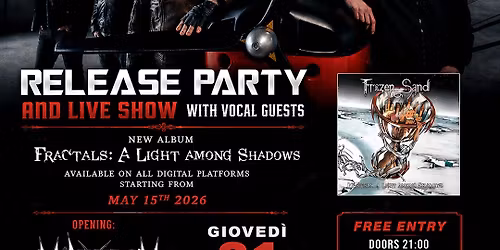 FROZEN SAND new album release party + guest: Minestrom live @ Rock'n'Roll Club, RHO!