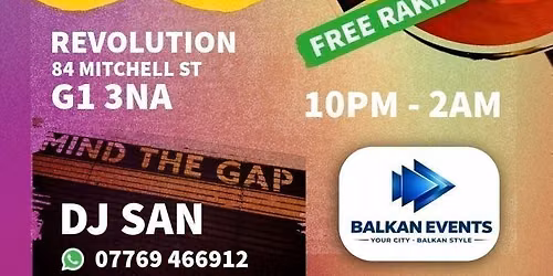 BALKAN Party Glasgow - Harvest &amp; Beats