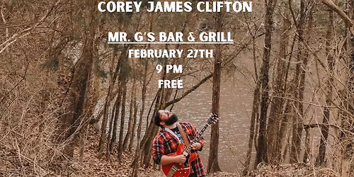 Corey James Clifton at Mr. G's Bar & Grill