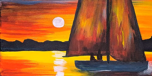 Acrylics "The Quiet Voyage" - Friday Adult\/Family Art Class
