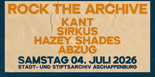 Rock the Archive 4. Juli 2026 