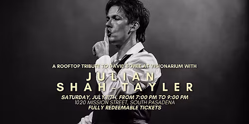 A Rooftop Tribute to David Bowie at Visionarium with Julian Shah-Tayler