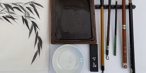 Sumi-e Japanese Ink Painting \u2013 Tulip