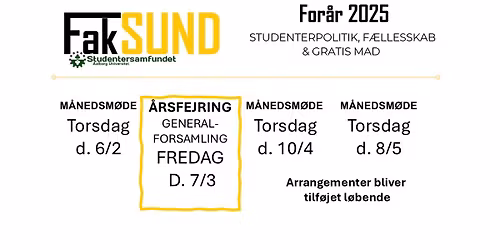 FakSUND - M\u00e5nedsm\u00f8de november