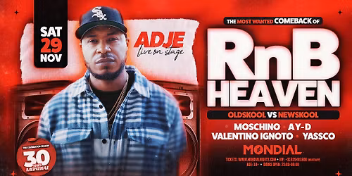 RnB HEAVEN - ADJE live on stage - SA 29.11