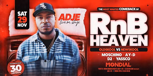 RnB HEAVEN - ADJE live on stage - SA 29.11