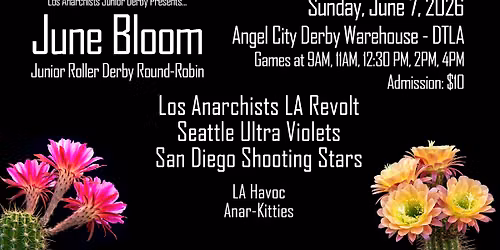 June Bloom 2026 Junior Roller Derby Round-Robin
