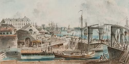 Madame Anna Bergklyfts salubodar vid Slussen 1762