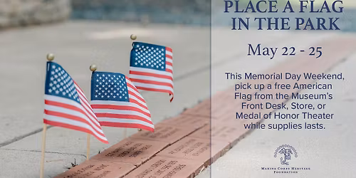 Place a Flag in the Park this Memorial Day Weekend