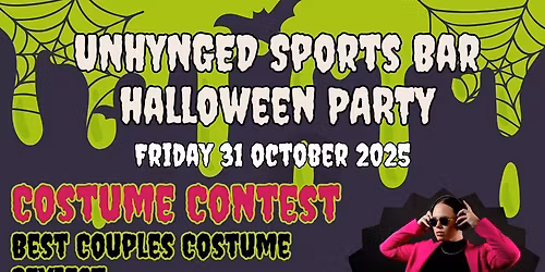 HALLOWEEN PARTY & COSTUME CONTEST at Unhynged Sports Bar