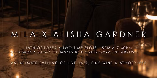 An Evening of Jazz & Wine at MILA with Alisha Gardner