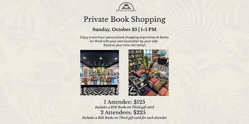 Personalized Book Shopping with Books on Third