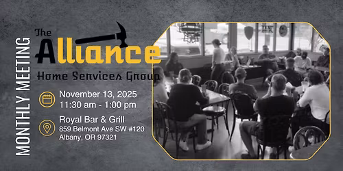 November's Monthly Meeting with The Alliance