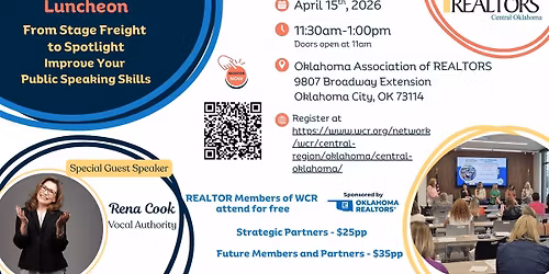 WCR Central OK: April Membership Luncheon - Become a Better Public Speaker