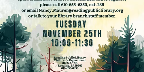 Nolde Forest Nature Walk with Reading Public Library